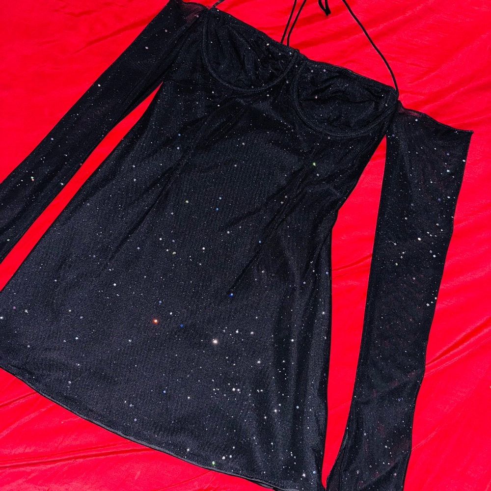 Parthea Sparkle Mini Dress - Picture 6 of 9